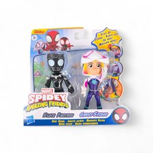 Hasbro Marvel Spidey Amazing Friends Black Panther & Ghost-Spider, Hero Reveal